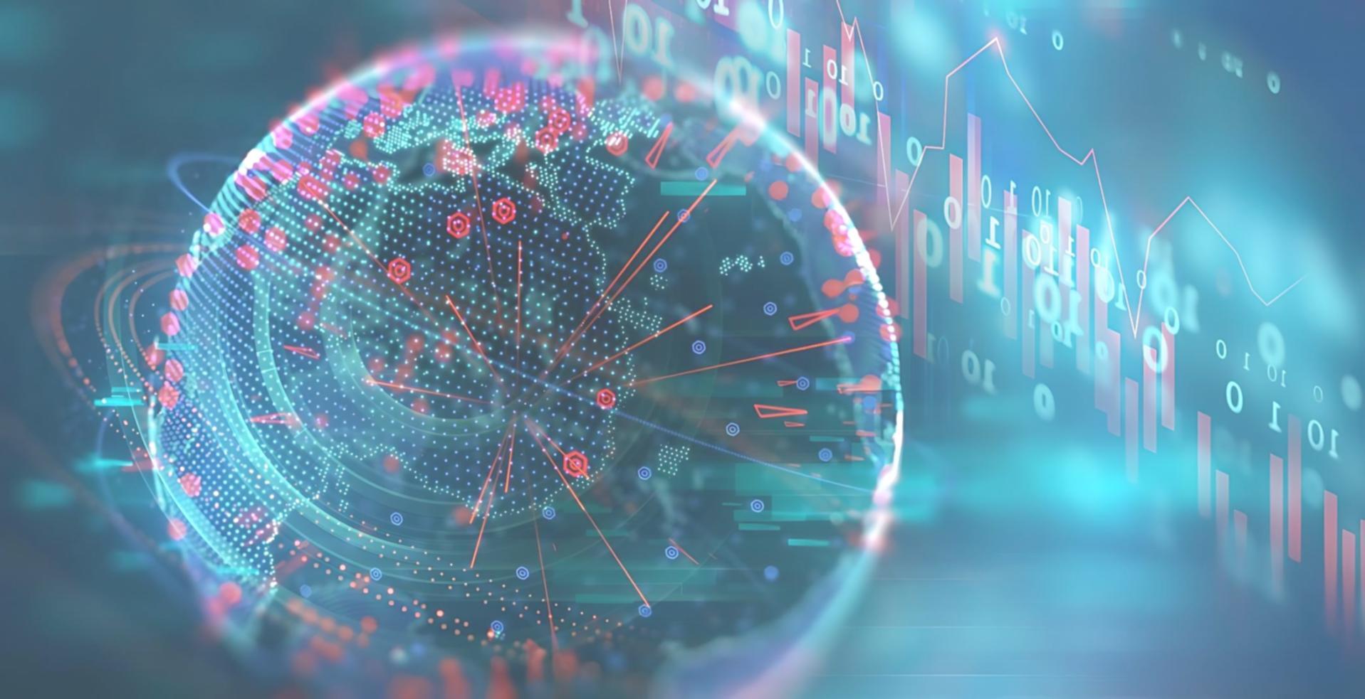 Futuristische Workspace-Visualisierung